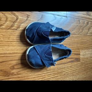 Navy Toms, T4 (baby/toddler)
